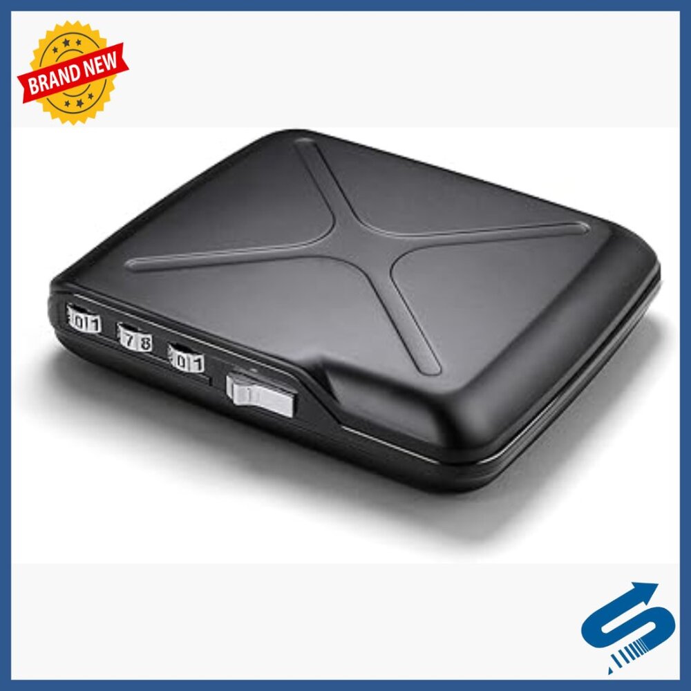 Aluminum Rfid Blocking Code Lock Wallet With 10 C… - image 1